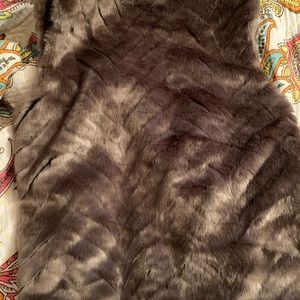 H&M faux fur vest....very cute!! Too big for me